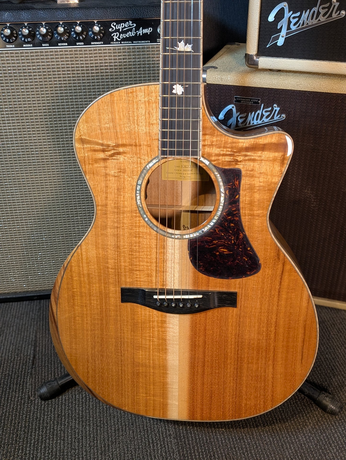 Eastman Limited Edition AC622 Solid Koa Grand Auditorium Acoustic Guitar w/Case (B-Stock Serial# M2219367)