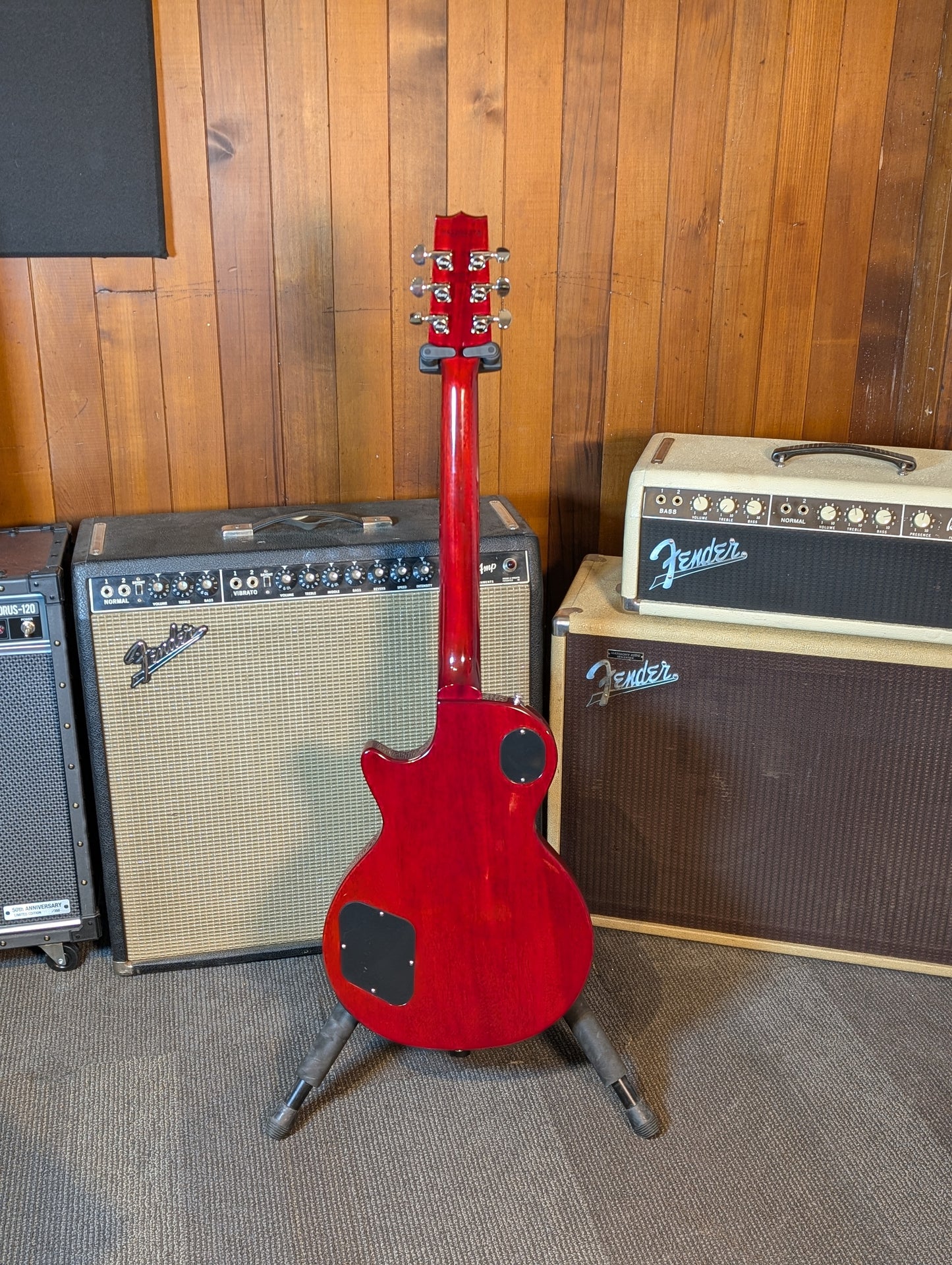 Heritage Custom Shop H-137 Single Cut Electric Guitar w/Case - Faded Cherry (Demo Stock)