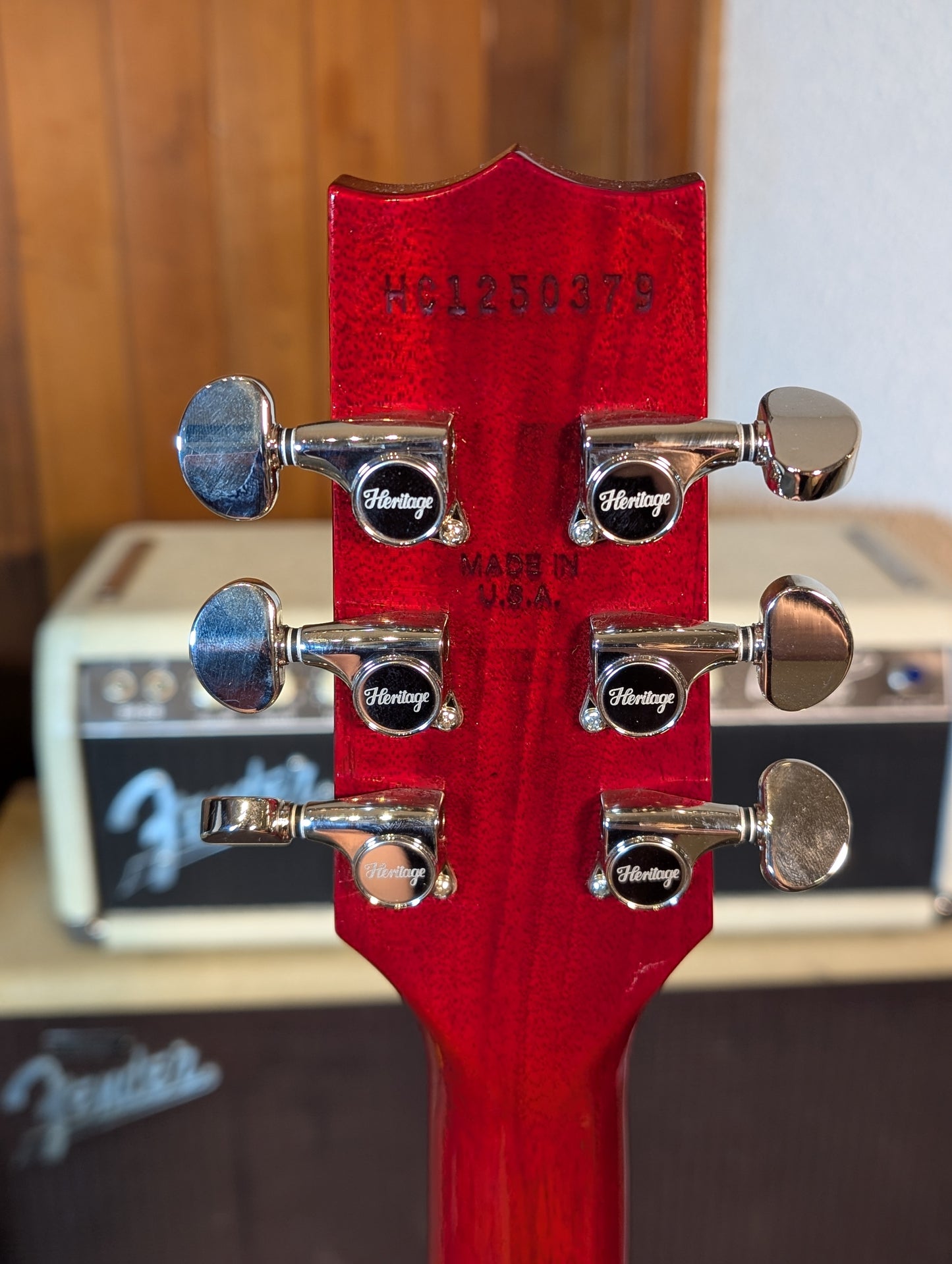 Heritage Custom Shop H-137 Single Cut Electric Guitar w/Case - Faded Cherry (Demo Stock)