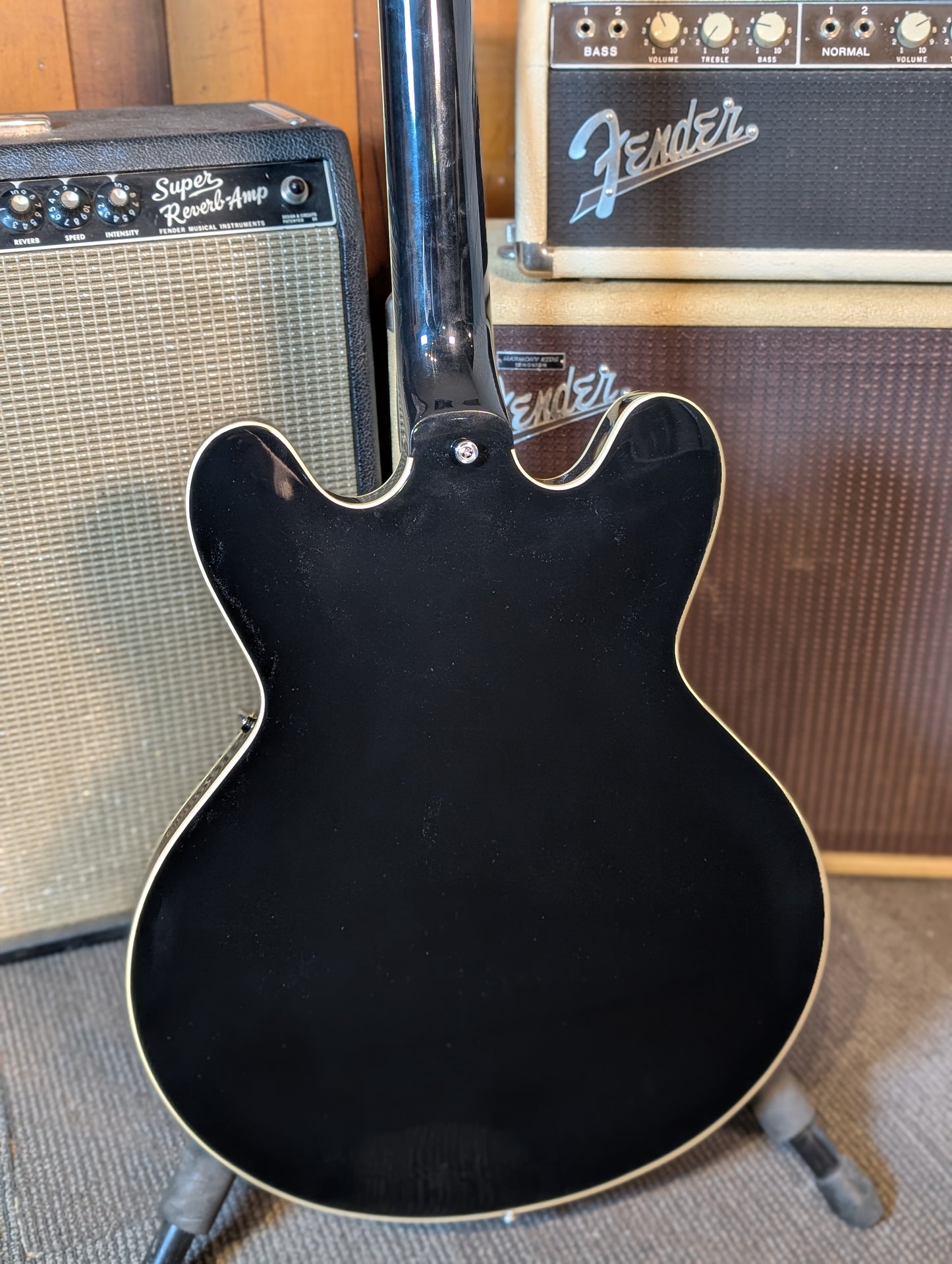 Heritage Standard H-530 V2 Hollow Body Electric Guitar w/Case - Ebony (Demo Stock)