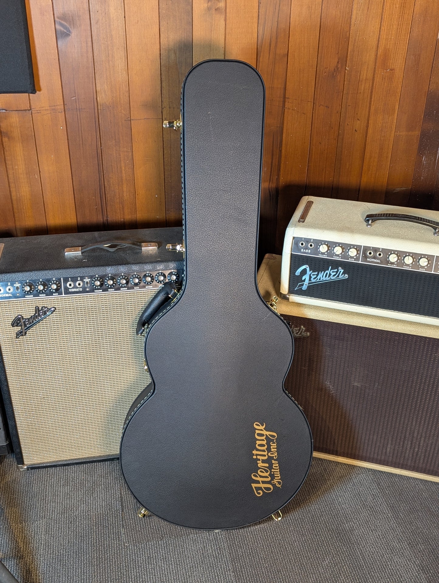 Heritage Standard H-530 V2 Hollow Body Electric Guitar w/Case - Ebony (Demo Stock)