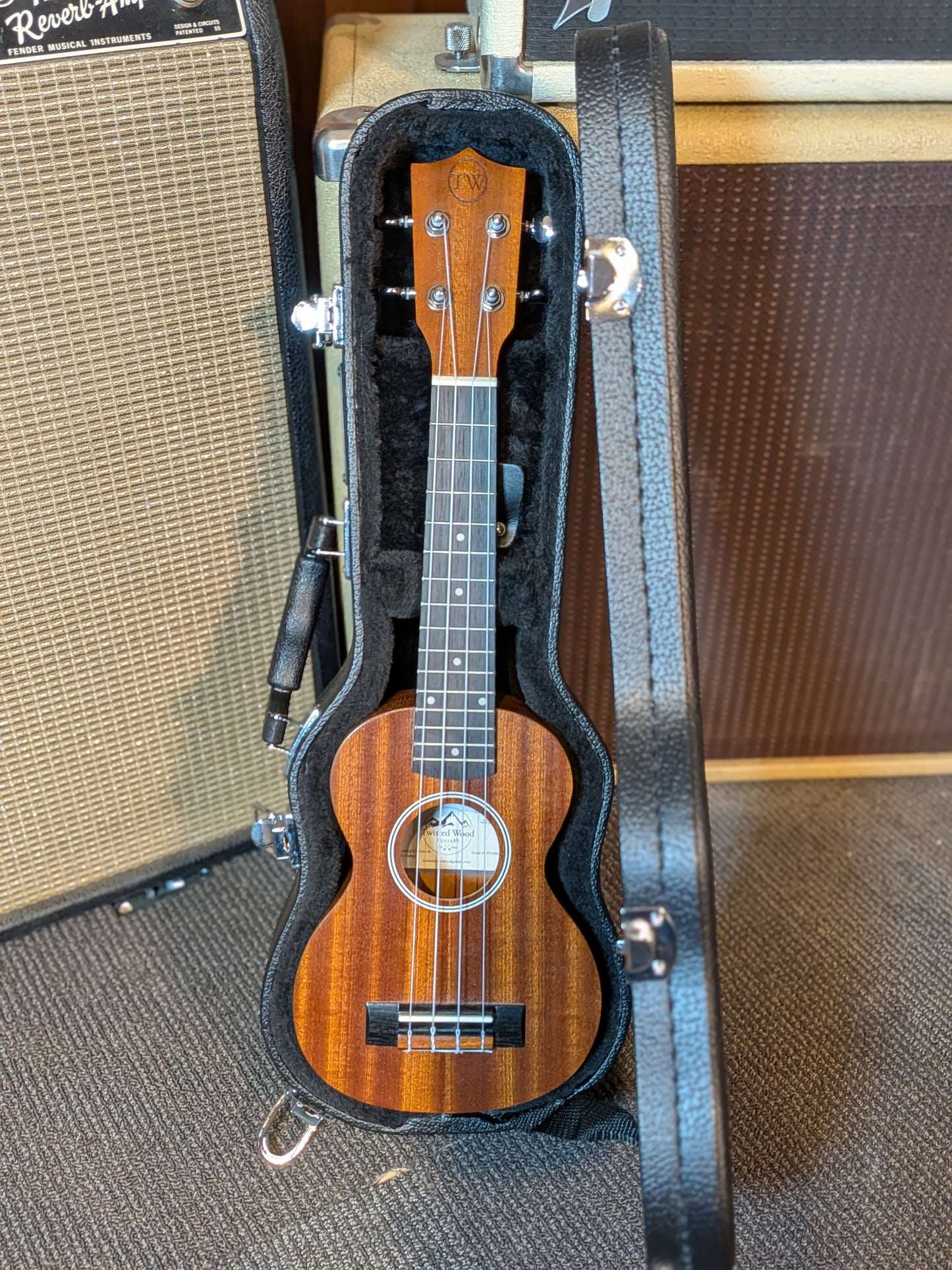 Twisted Wood Pioneer PI-100S Soprano Ukulele w/Case (Used)