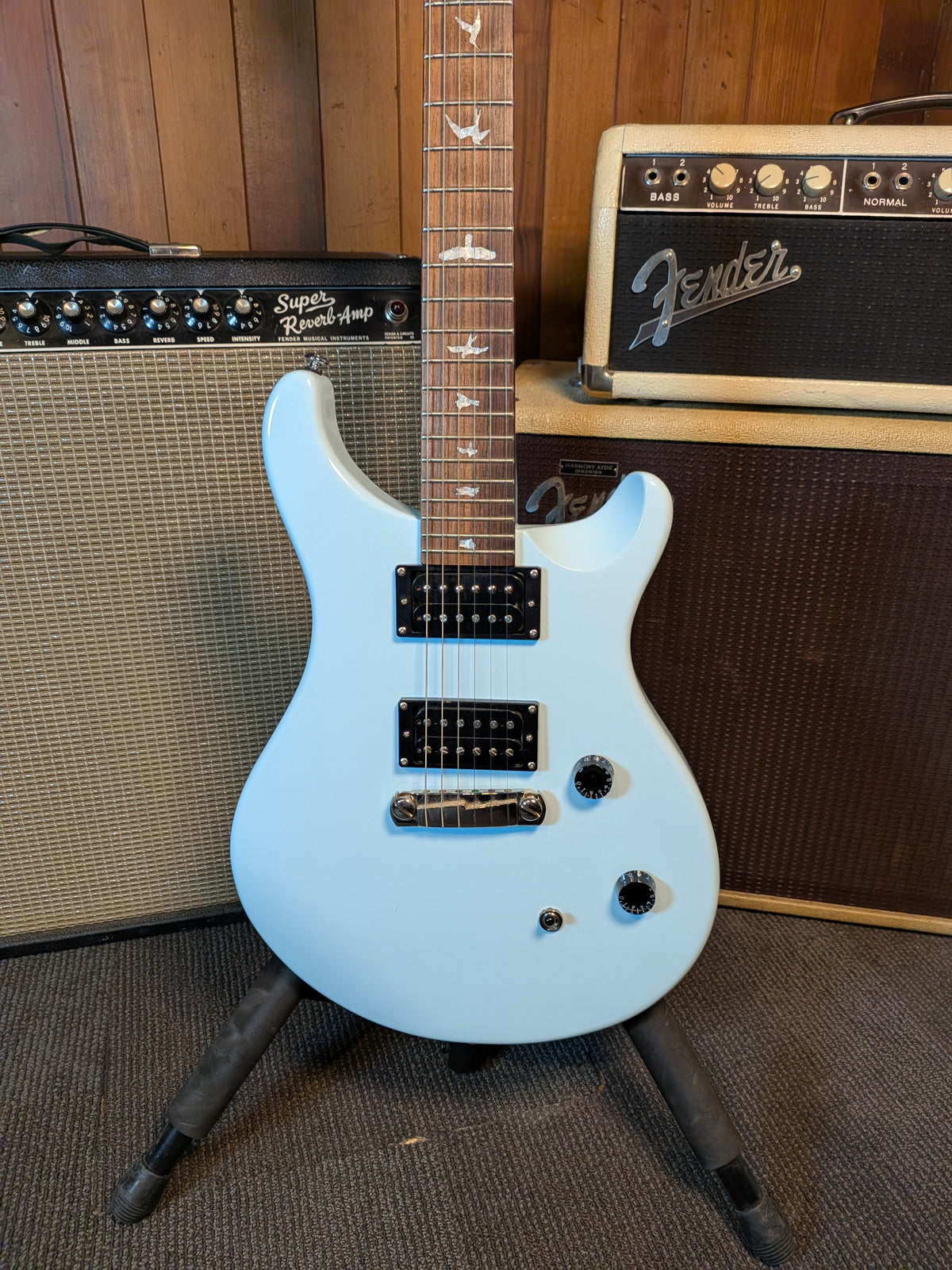 PRS SE Tim Mahoney Signature Guitar w/Case - Baby Blue (2011)