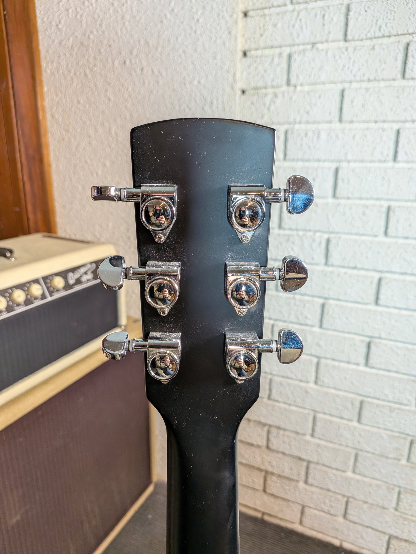 Alabama Single Cutaway Electric Resonator Guitar - Matte Black