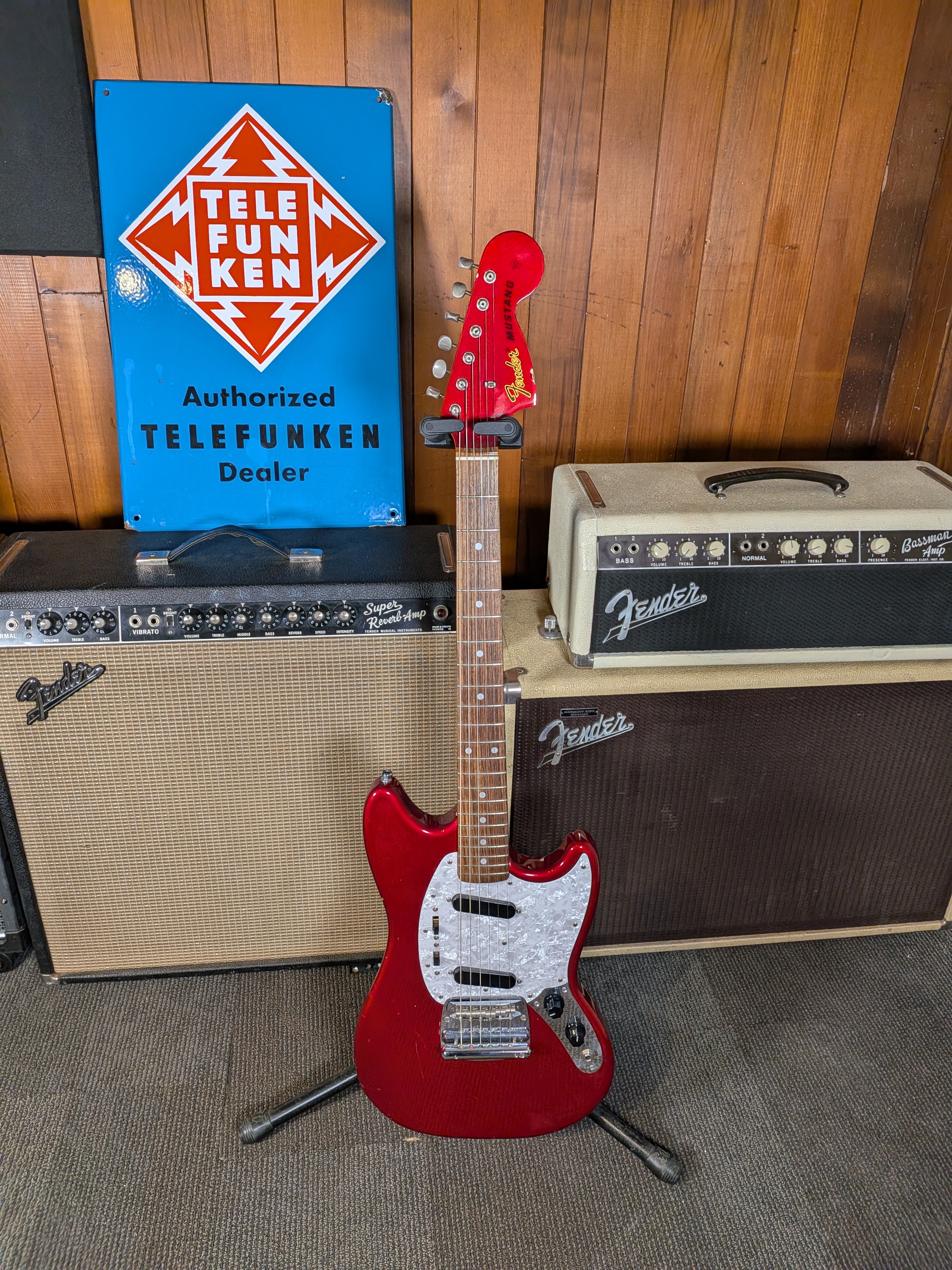 【決定済】FENDER MUSTANG MG69/MH マッチングヘッド キャンディーアップルレッド Fender Japan 2010-2012 MG69/MH Mustang (Candy Apple Red)（中古
