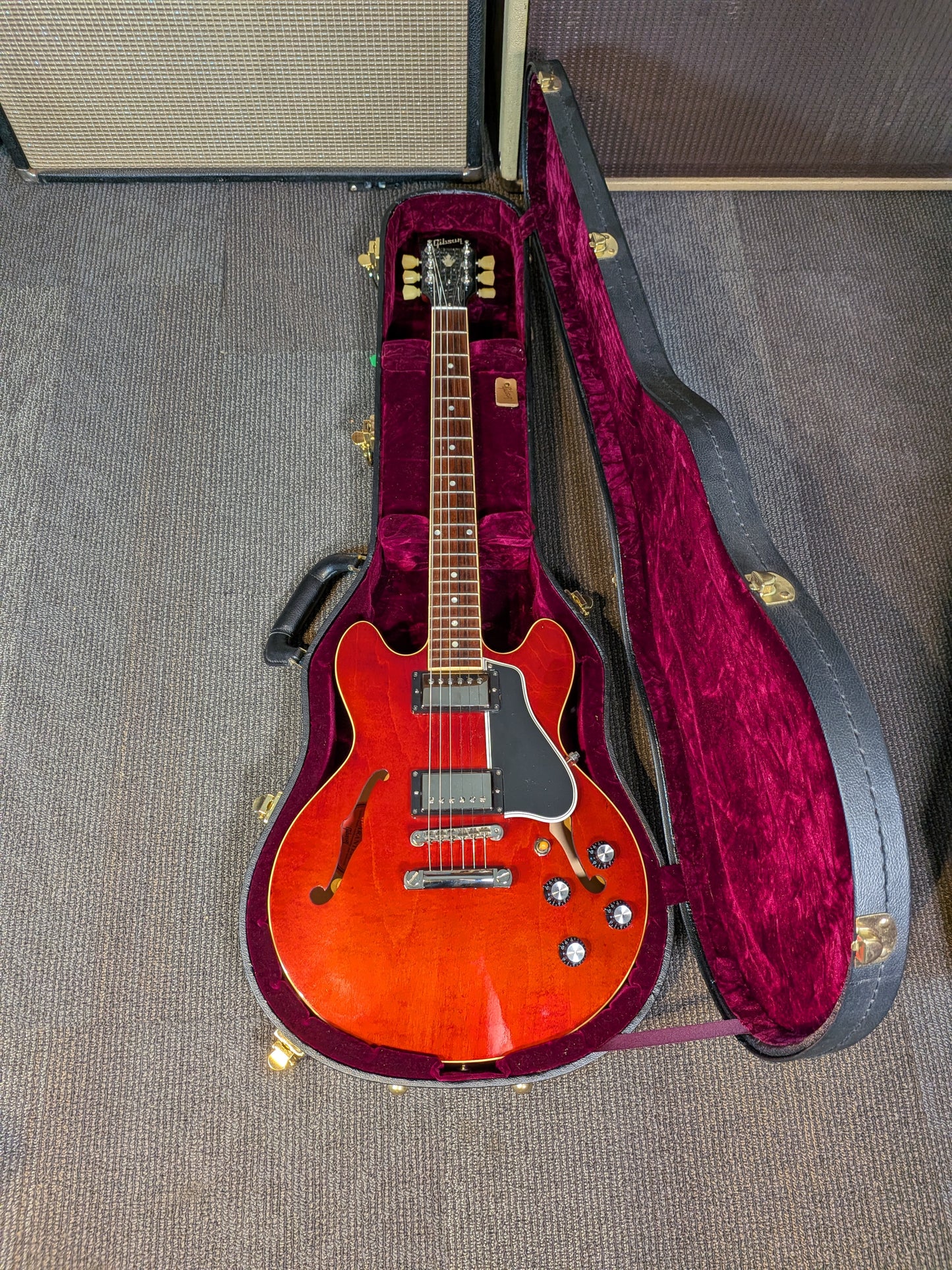 Gibson Custom ES-339 Semi-Hollow Electric Guitar w/Case - Antique Red (2012)