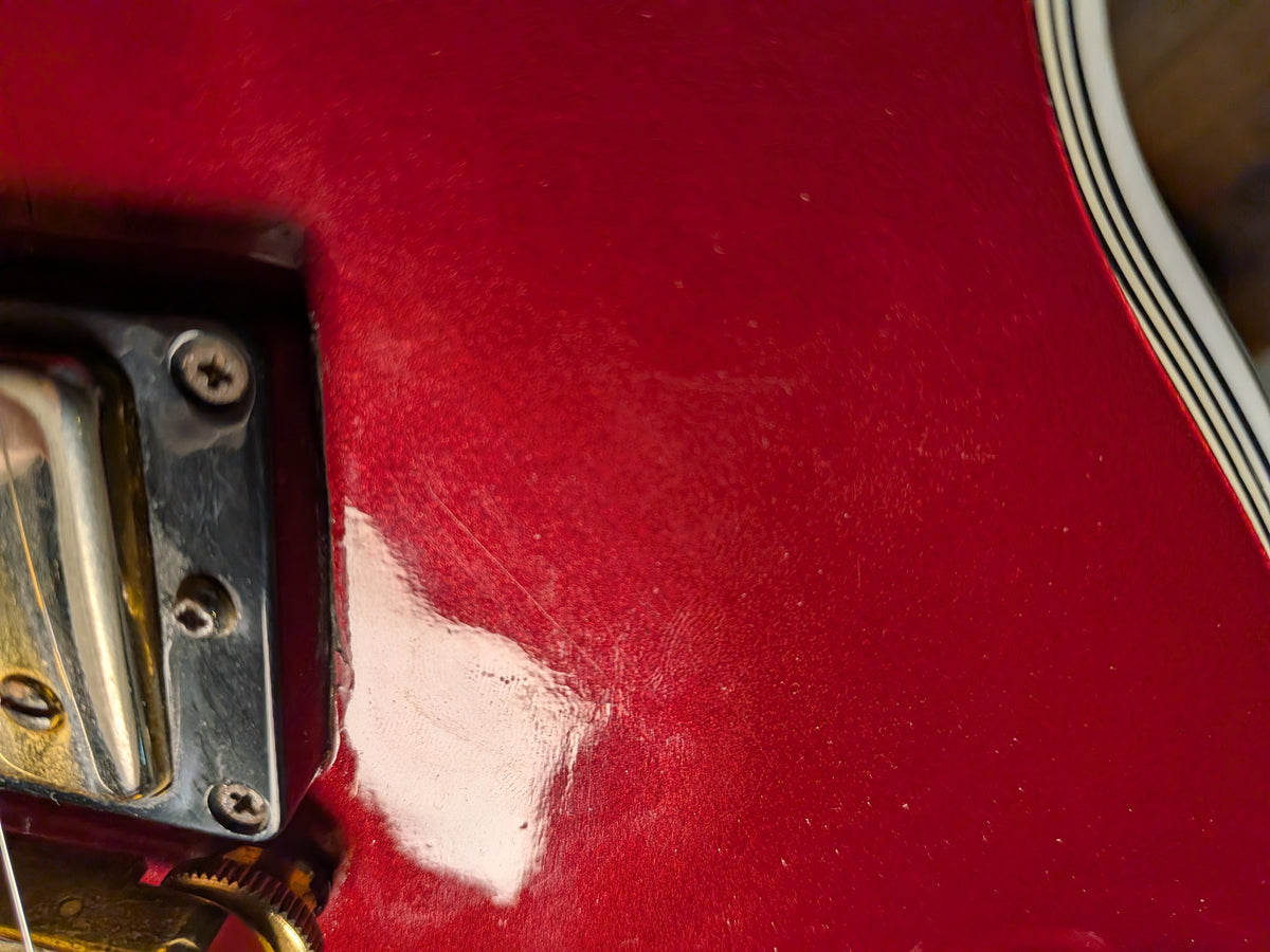 Gibson Les Paul Custom Electric Guitar w/Flight Case - Burgundy Red Refinish (1991)
