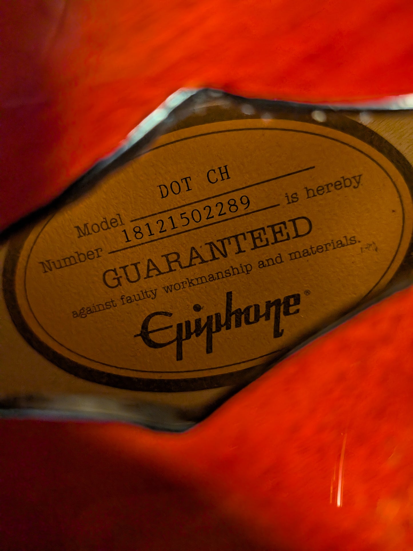 Epiphone Dot Semi-Hollow Electric Guitar - Cherry (2018)