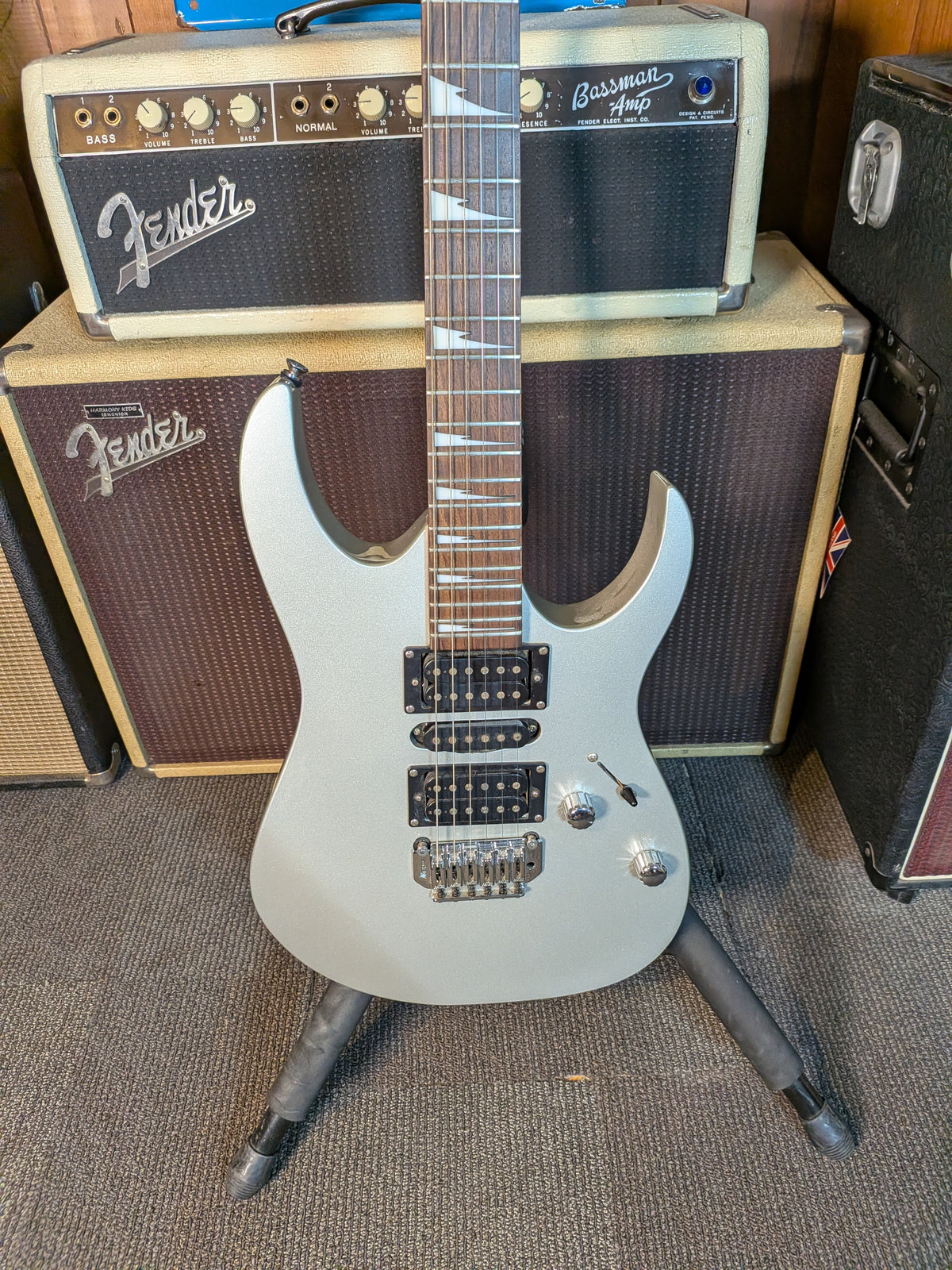 Ibanez GRG170DX HSH Electric Guitar - Silver (Used)