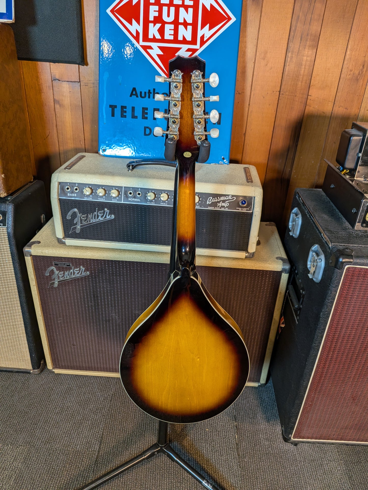 Beaver Creek BCMM201E Acoustic/Electric A-Style Mandolin w/Gig Bag - Sunburst