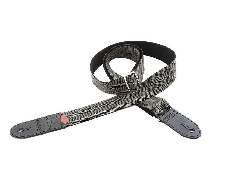 RightOn Straps Roadrunner Brighton Guitar Strap - Black