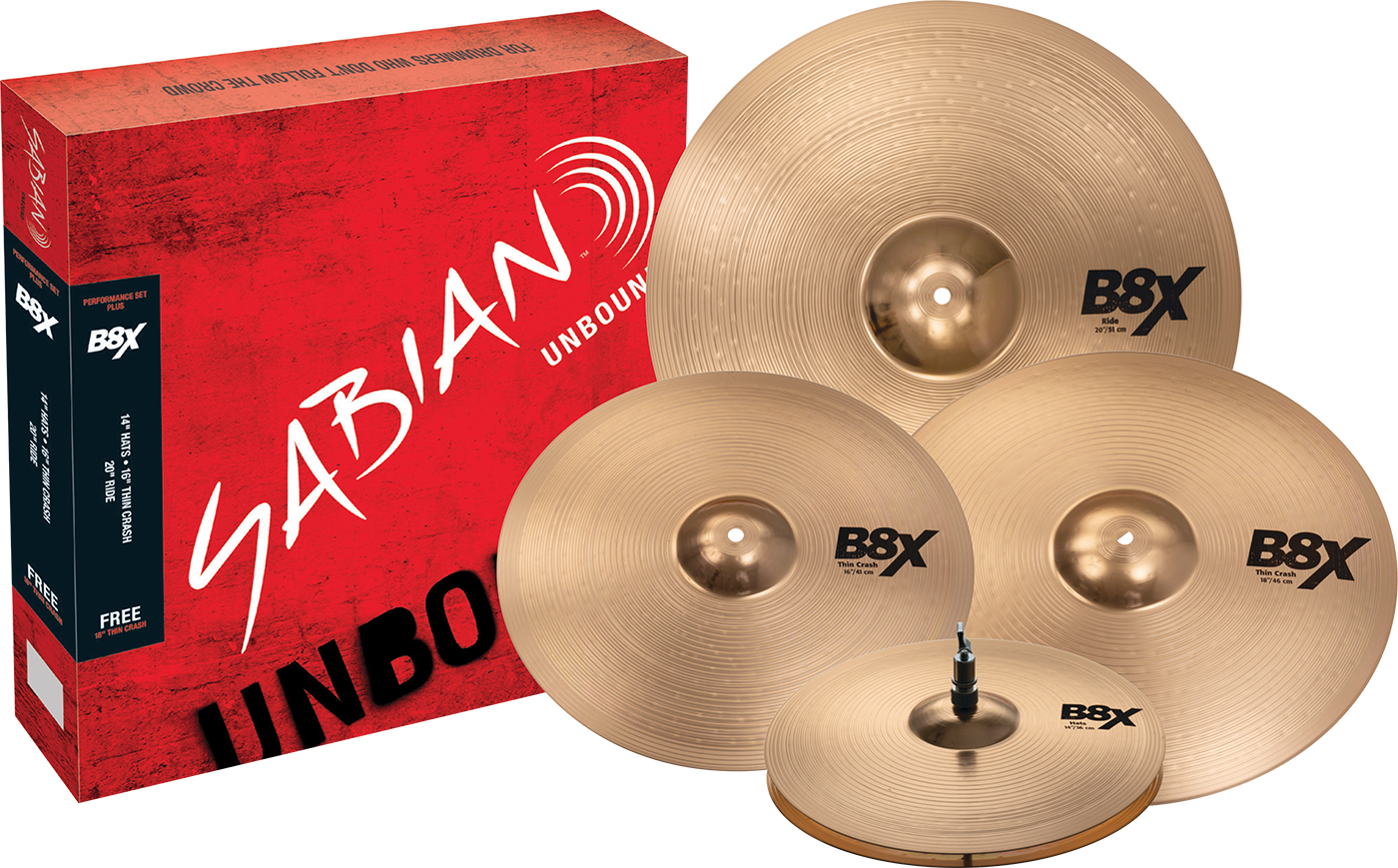 Sabian B8X Performance Set Plus Cymbal Pack