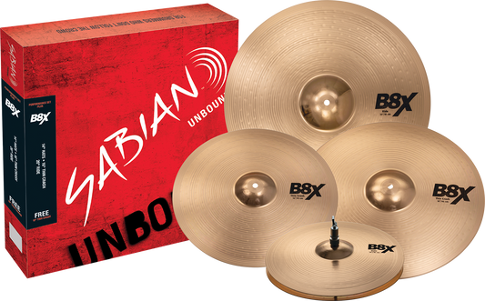 Sabian B8X Performance Set Plus Cymbal Pack