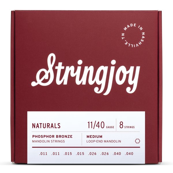 Stringjoy Naturals Phosphor Bronze Mandolin Strings