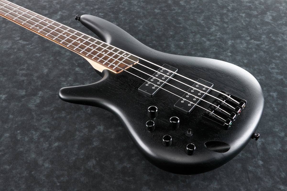Ibanez SR300E Left Handed 4-String Electric Bass Guitar - Weathered Black