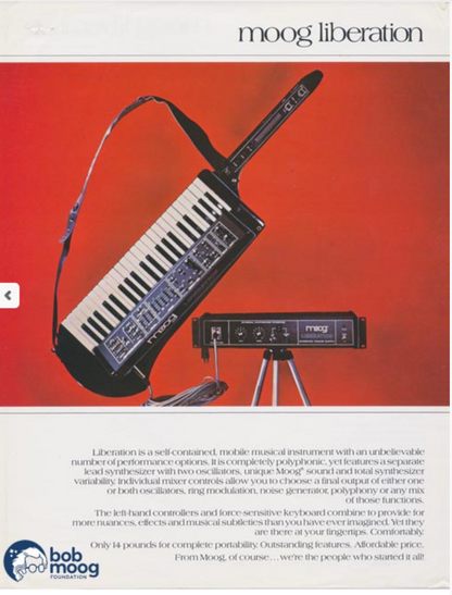 Moog Liberation Keytar Synth (1980-1981)