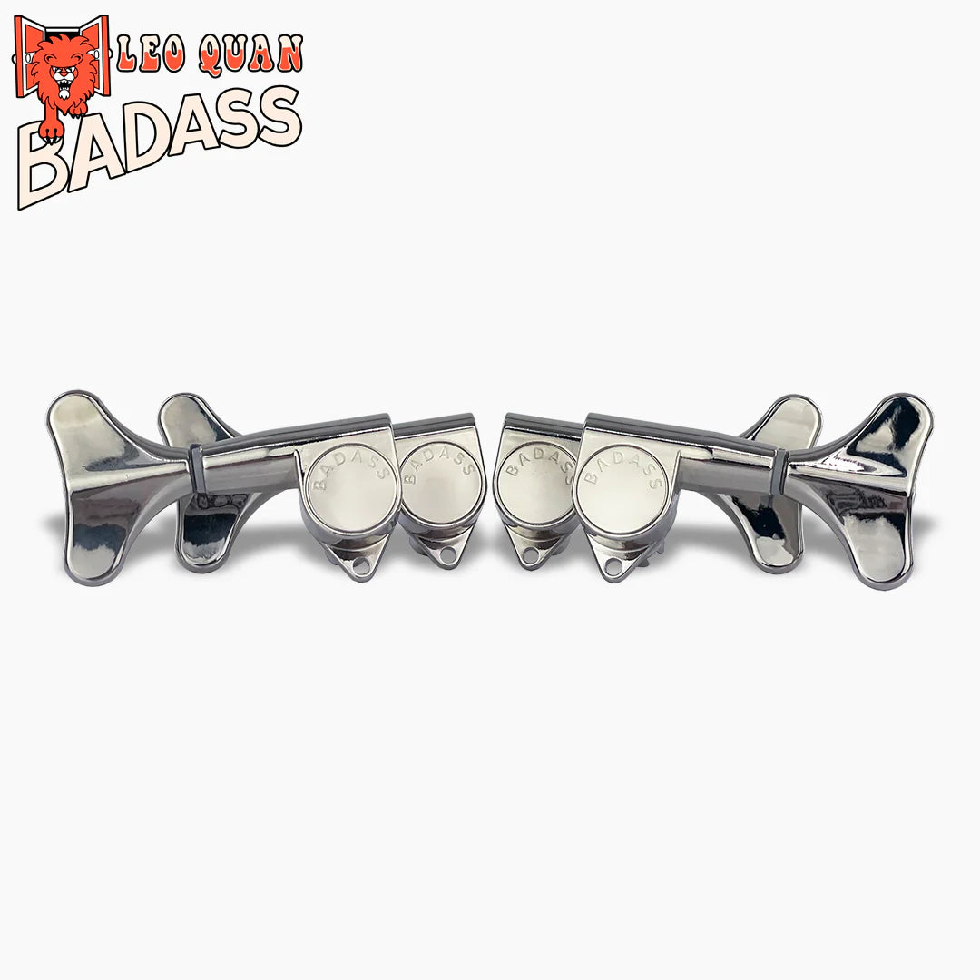 Allparts Leo Quan Badass SGT Sealed Bass Keys - 2x2, Nickel