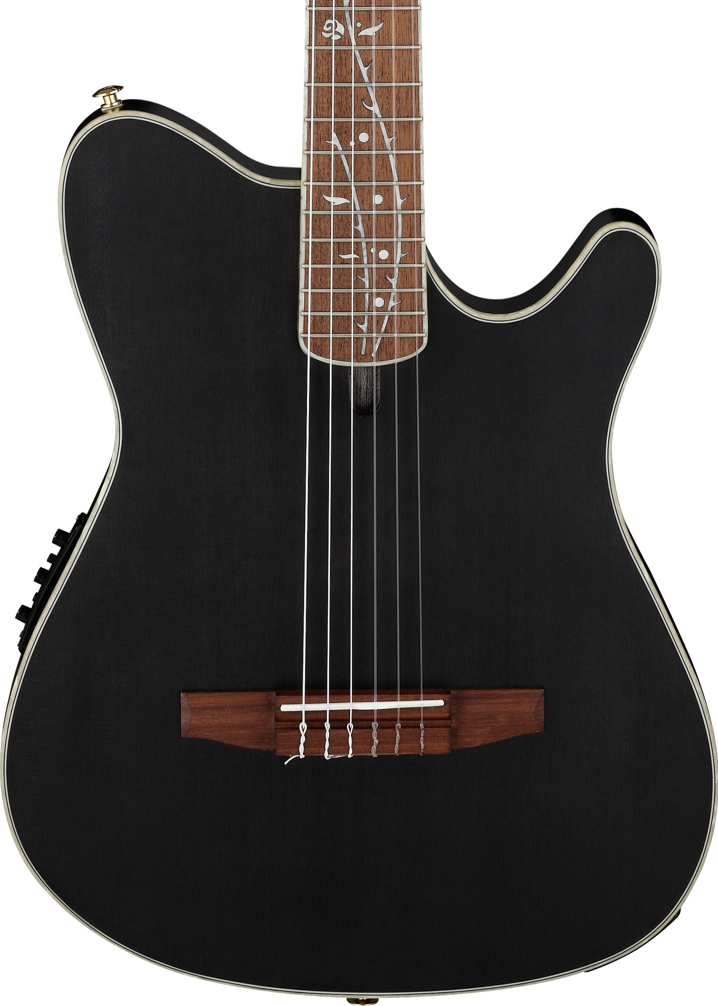 Ibanez TOD10N Tim Henson Signature Acoustic/Electric Nylon String Guitar - Transparent Black Flat