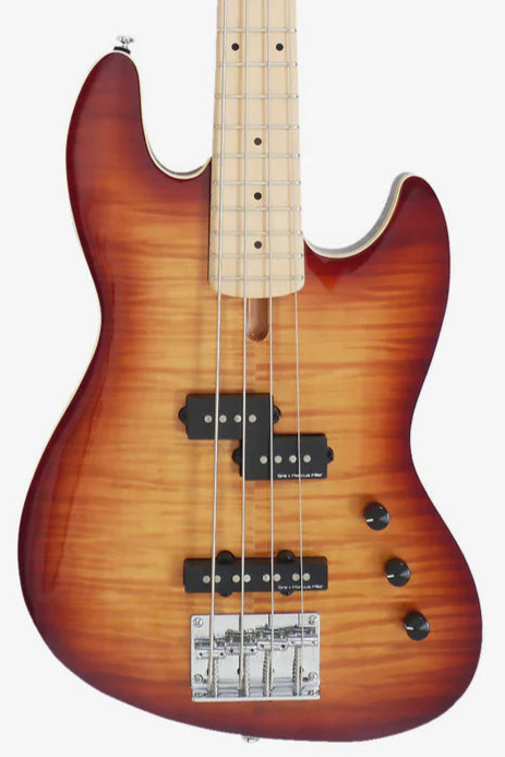 Sire Marcus Miller U5 Alder 4-String Passive Short Scale Electric Bass Guitar - Tobacco Sunburst
