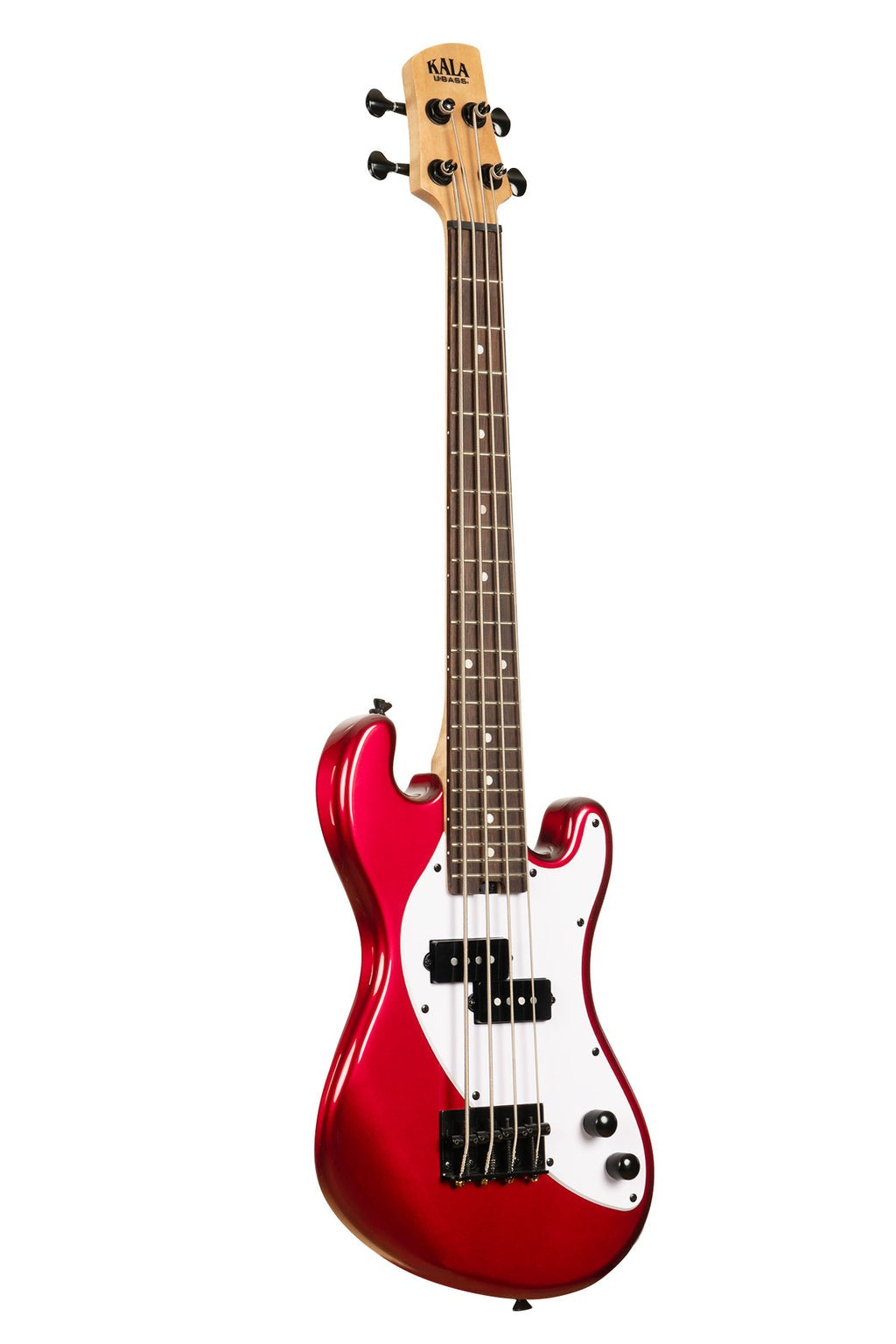 Kala Solid Body Fretted U-Bass w/Gig Bag - Candy Apple Red