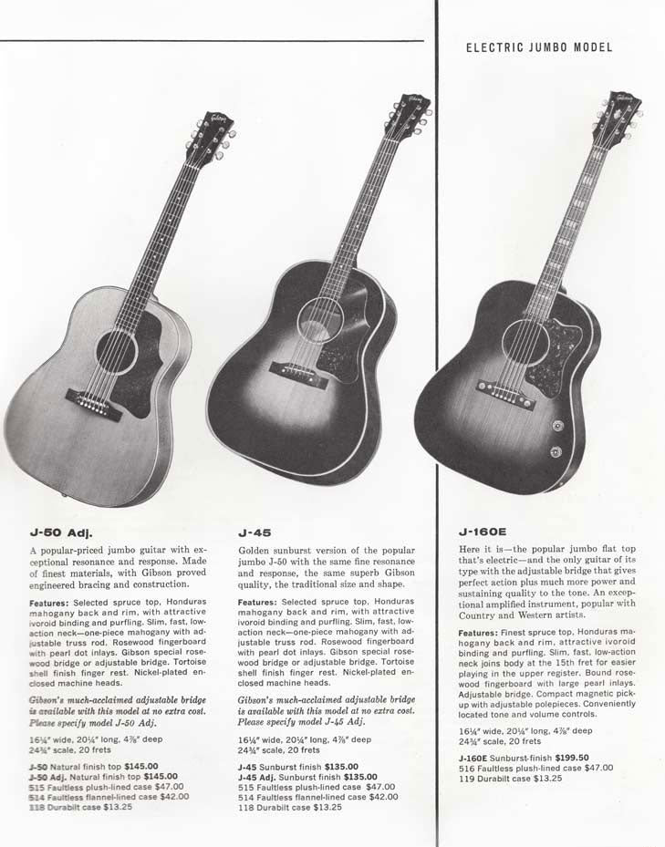 GIbson J-50 ADJ Slope Shoulder Acoustic Guitar w/Case (1959)