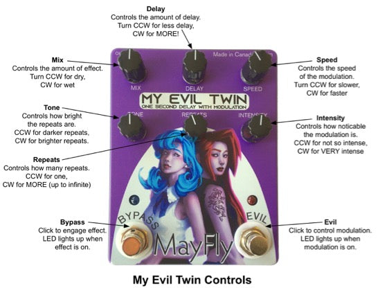 MayFly Audio My Evil Twin Delay with Modulation