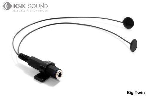 K&K Big Twin Two-Head Piezo Pickup - External Jack