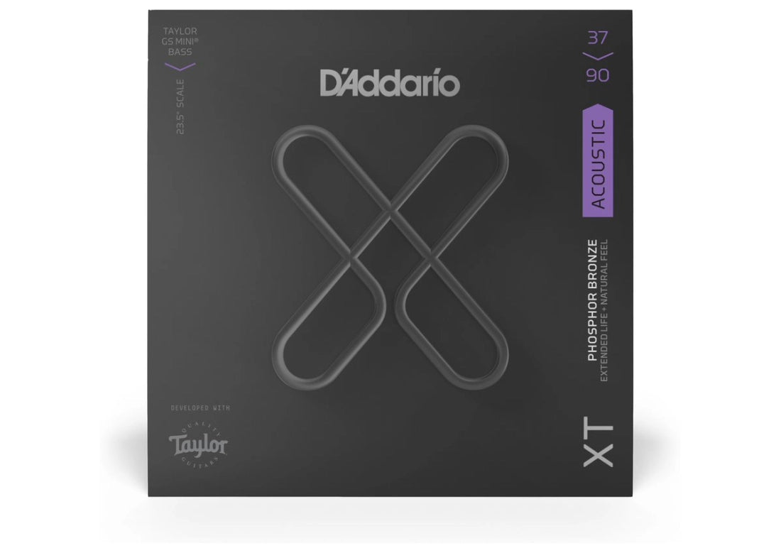 D'Addario XTB3790GS Short Scale/Parlor Phosphor Bronze Acoustic Strings (37-90 Gauge)