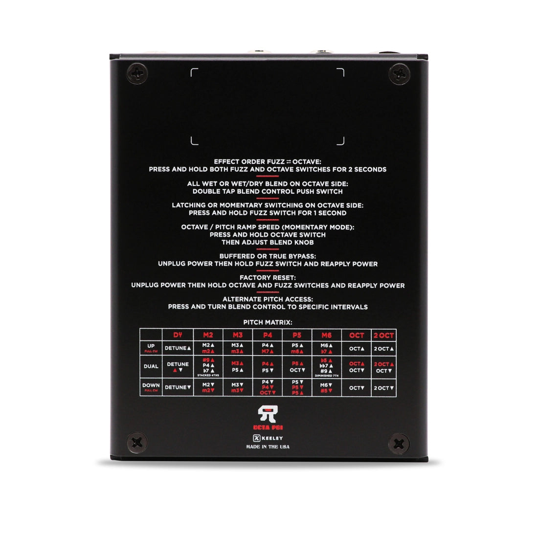 Keeley Octa Psi Transfigurating Fuzz Pedal