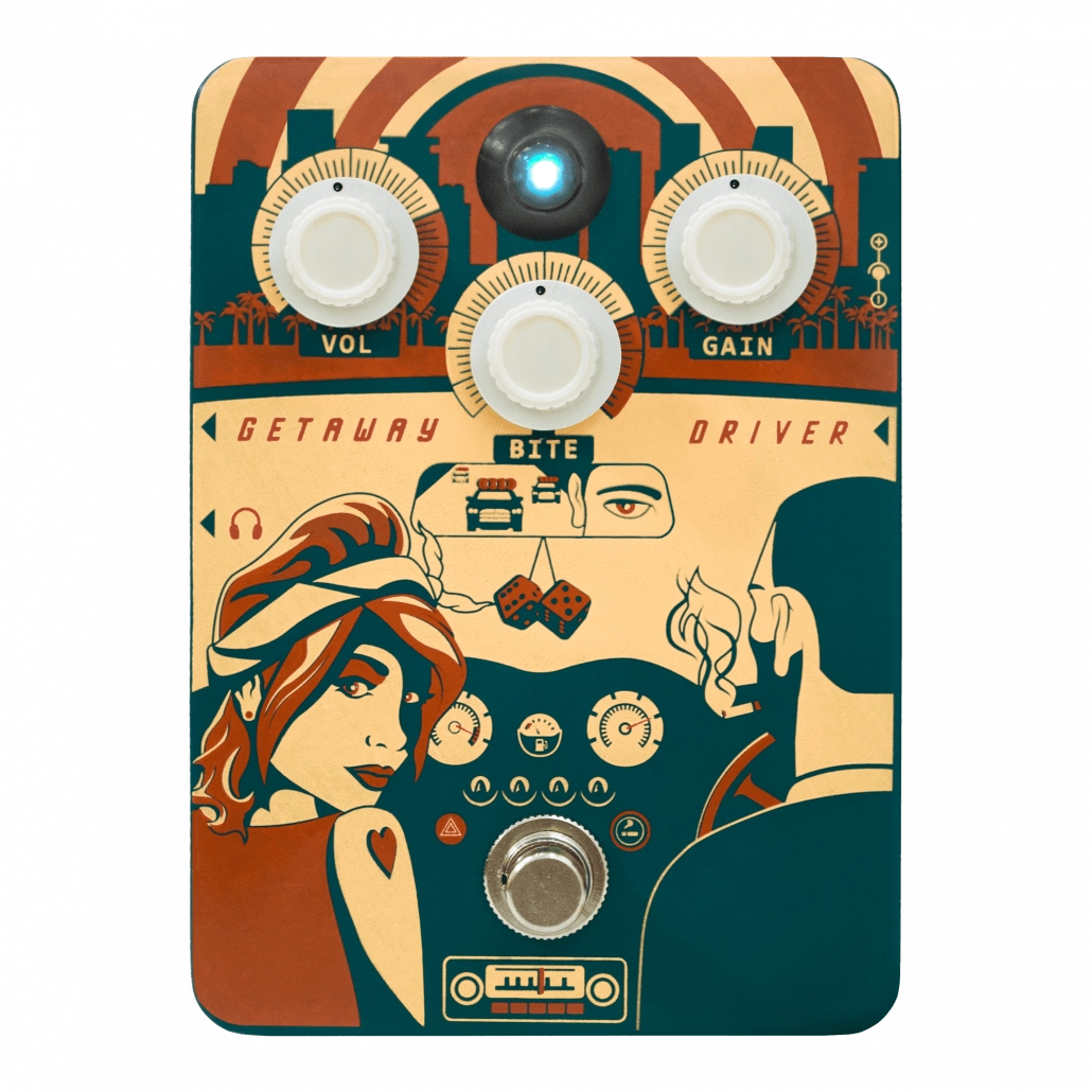 Orange Getaway Driver Overdrive Pedal