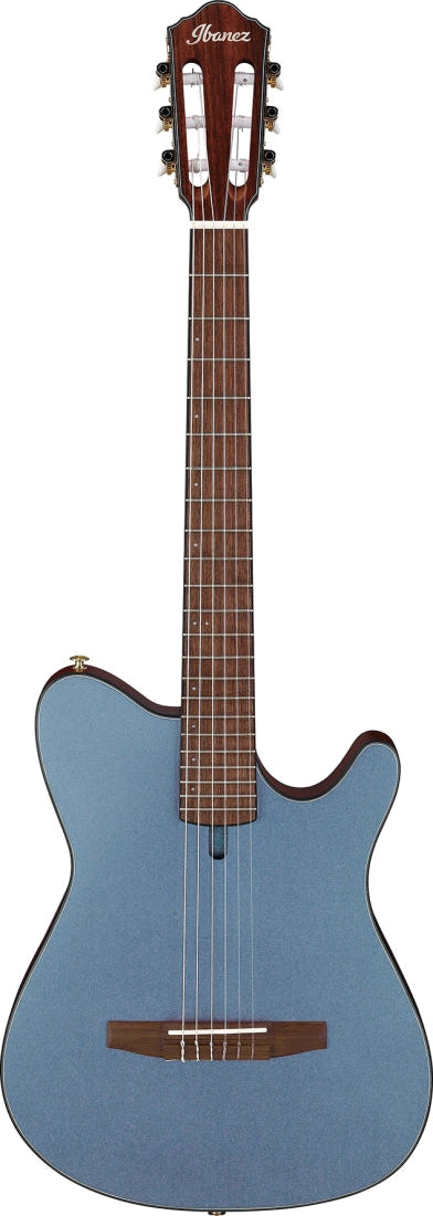 Ibanez FRH10N Acoustic/Electric Nylon String Guitar - Indigo Blue Metallic Flat