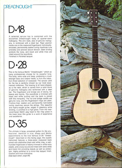 Martin D-28 Dreadnought Acoustic Guitar w/Case (1974)