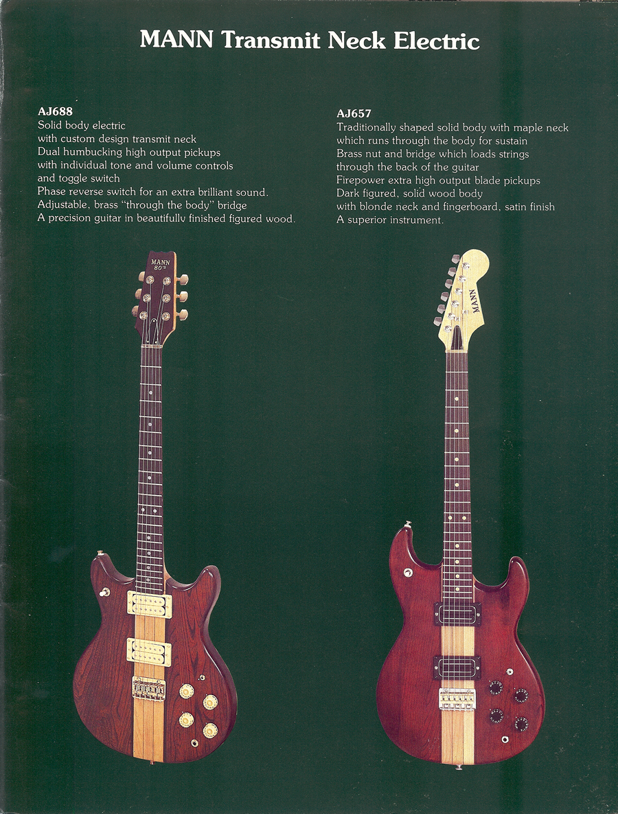 Mann AJ657 Electric Guitar w/Case (1980's)