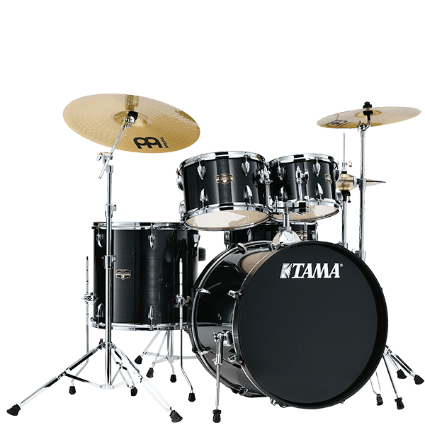 Tama Imperialstar 5-Piece Drum Kit w/Hardware & Cymbals - Hairline Black