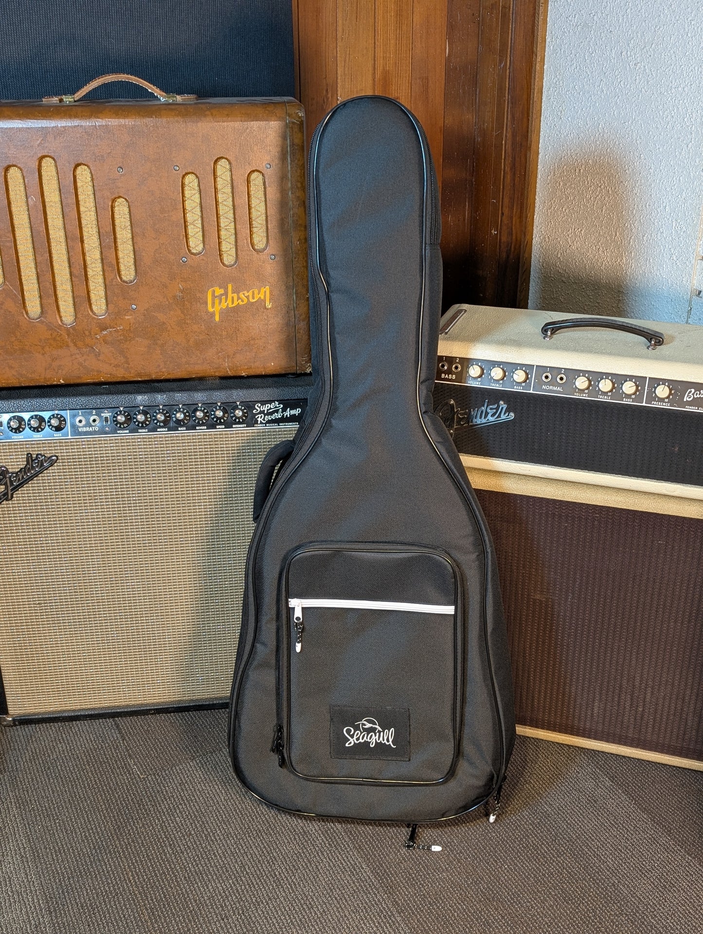 Seagull S6 Classic Black Acoustic/Electric Guitar w/Gig Bag - Factory Second (Serial #048595900216)
