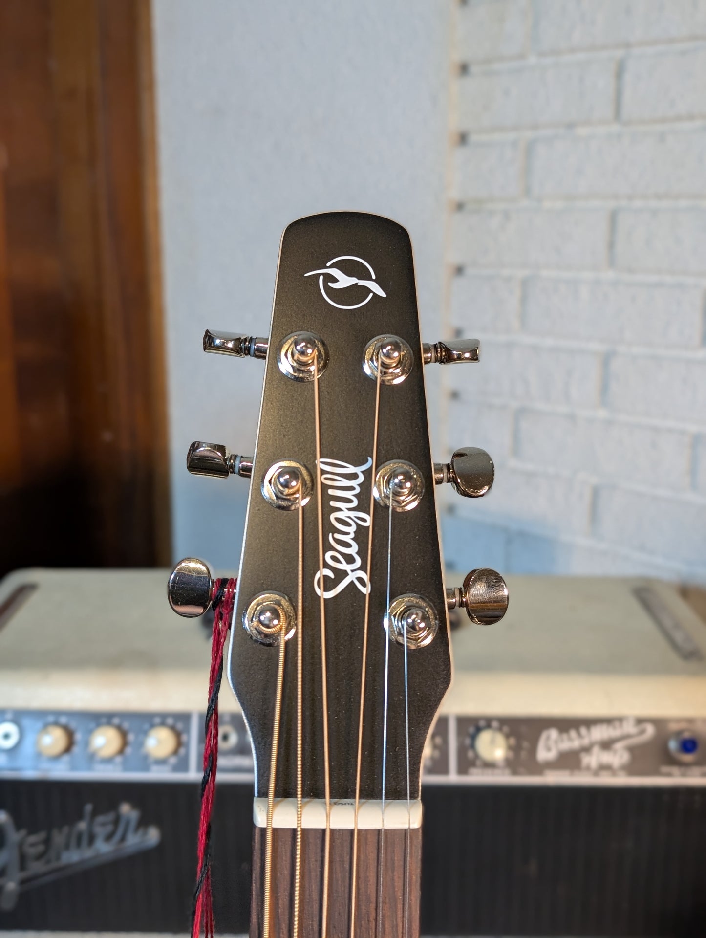 Seagull S6 Classic Black Acoustic/Electric Guitar w/Gig Bag - Factory Second (Serial #048595900216)