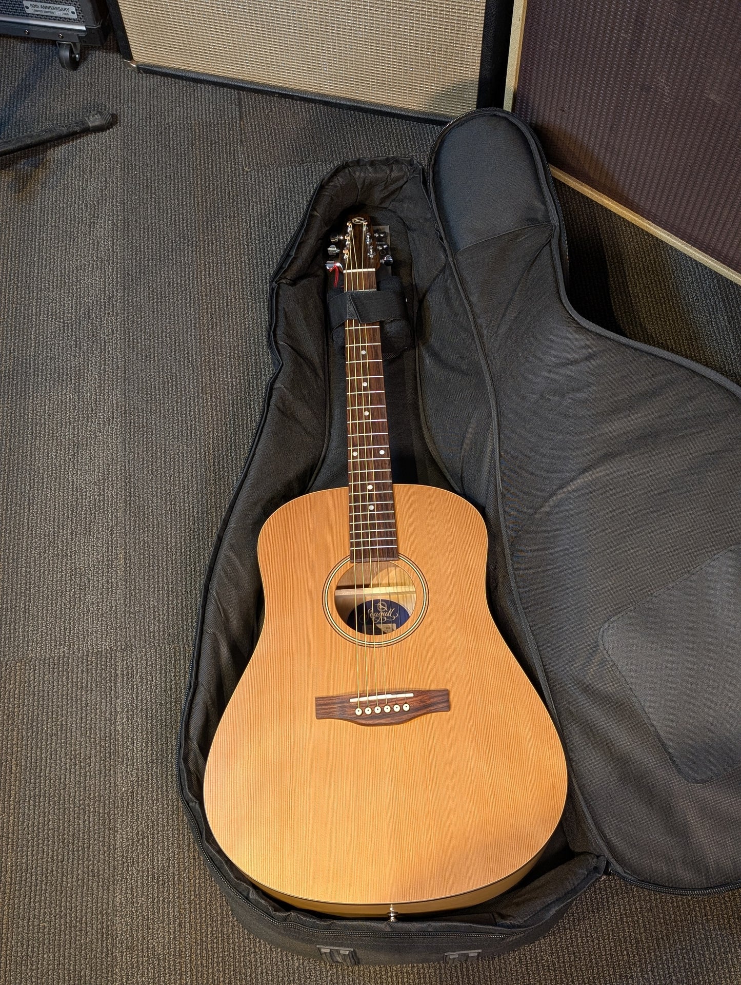 Seagull S6 Collection 1982 Dreadnought Acoustic Guitar w/Gig Bag (Serial #052431001033)