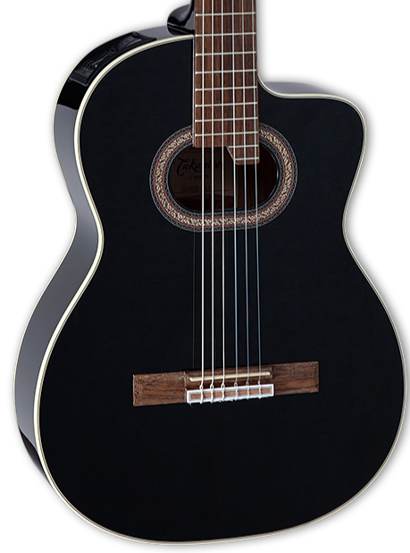 Takamine GC6CE-BLK Acoustic-Electric Guitar - Gloss Black