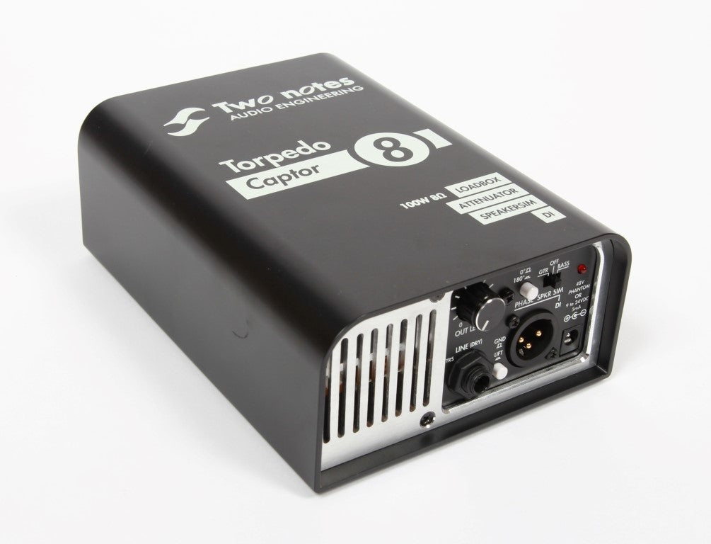 Two Notes Torpedo Captor Compact Analog Reactive Load Box, Attenuator & Amp DI - 8 Ohm