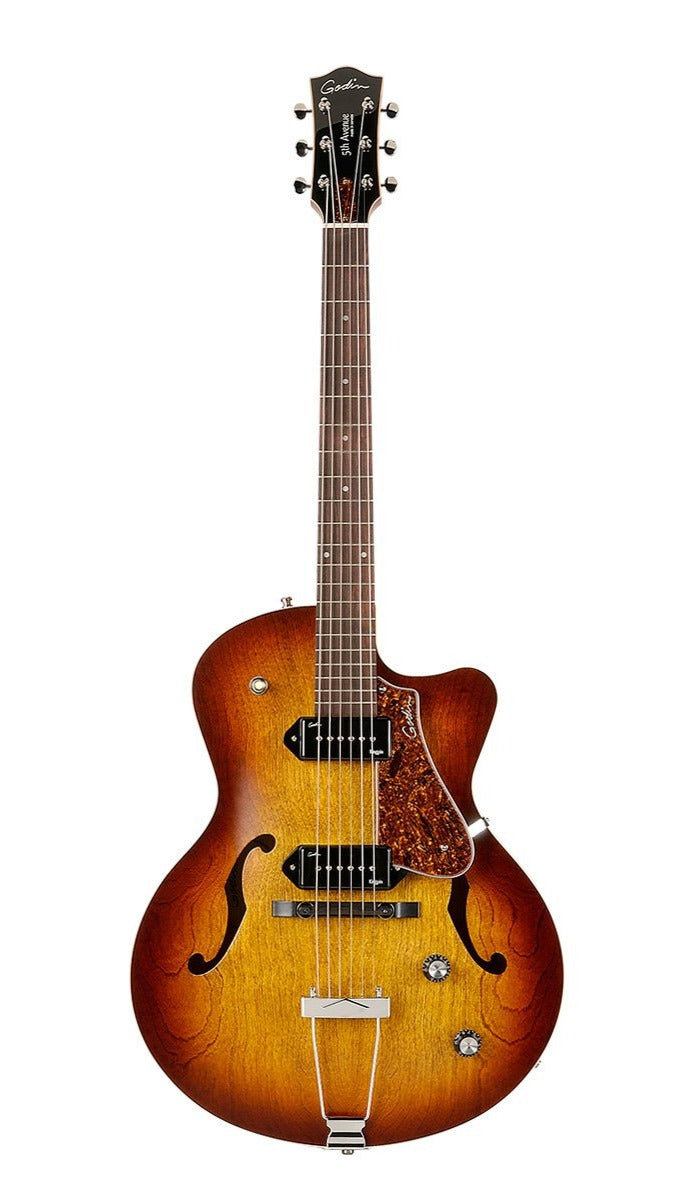 Godin 5th Avenue CW Kingpin II Cognac Burst