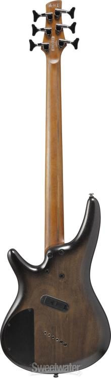 Ibanez SRC6MS 6-String Multi Scale Bass Guitar - Black Stained Burst Low Gloss