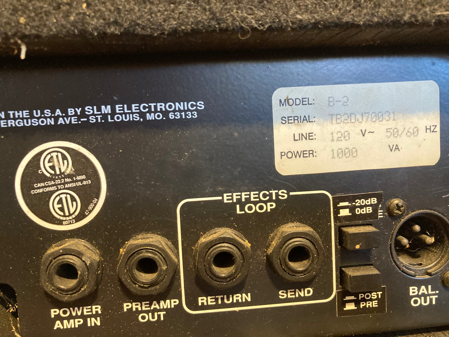 Ampeg B2 Head (Used)