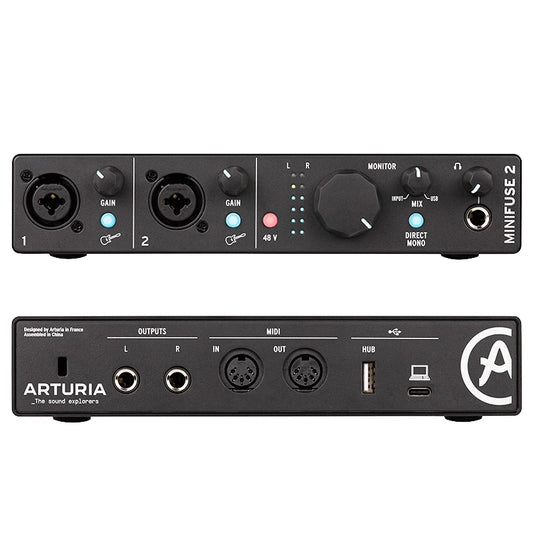 Arturia MiniFuse 2 Compact USB Audio Interface - Black