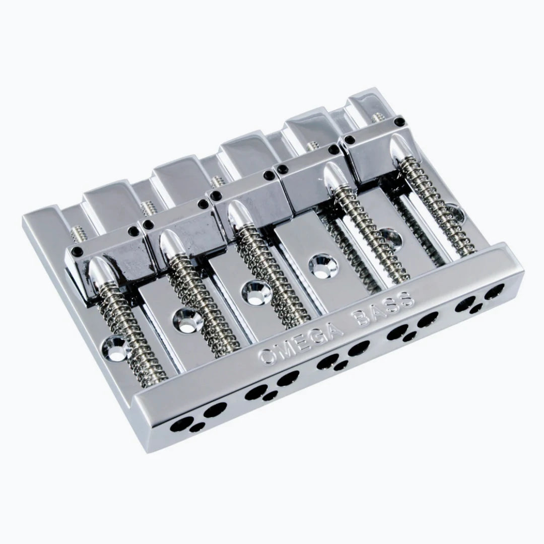 Allparts BB-3360-010 5-String Omega Bass Bridge - Chrome