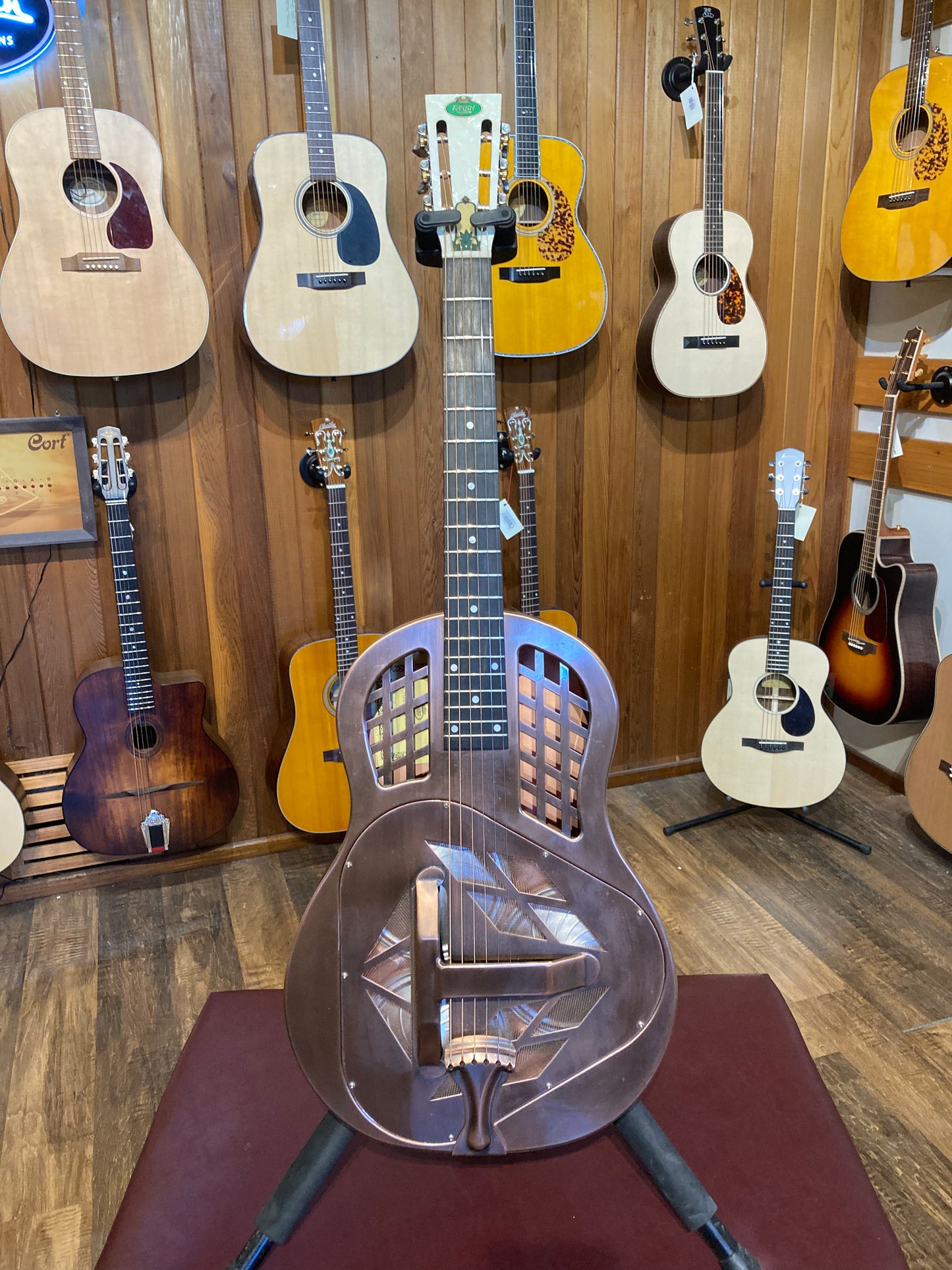 Regal RC-56 Metal Body Tricone Resophonic Guitar (Used)