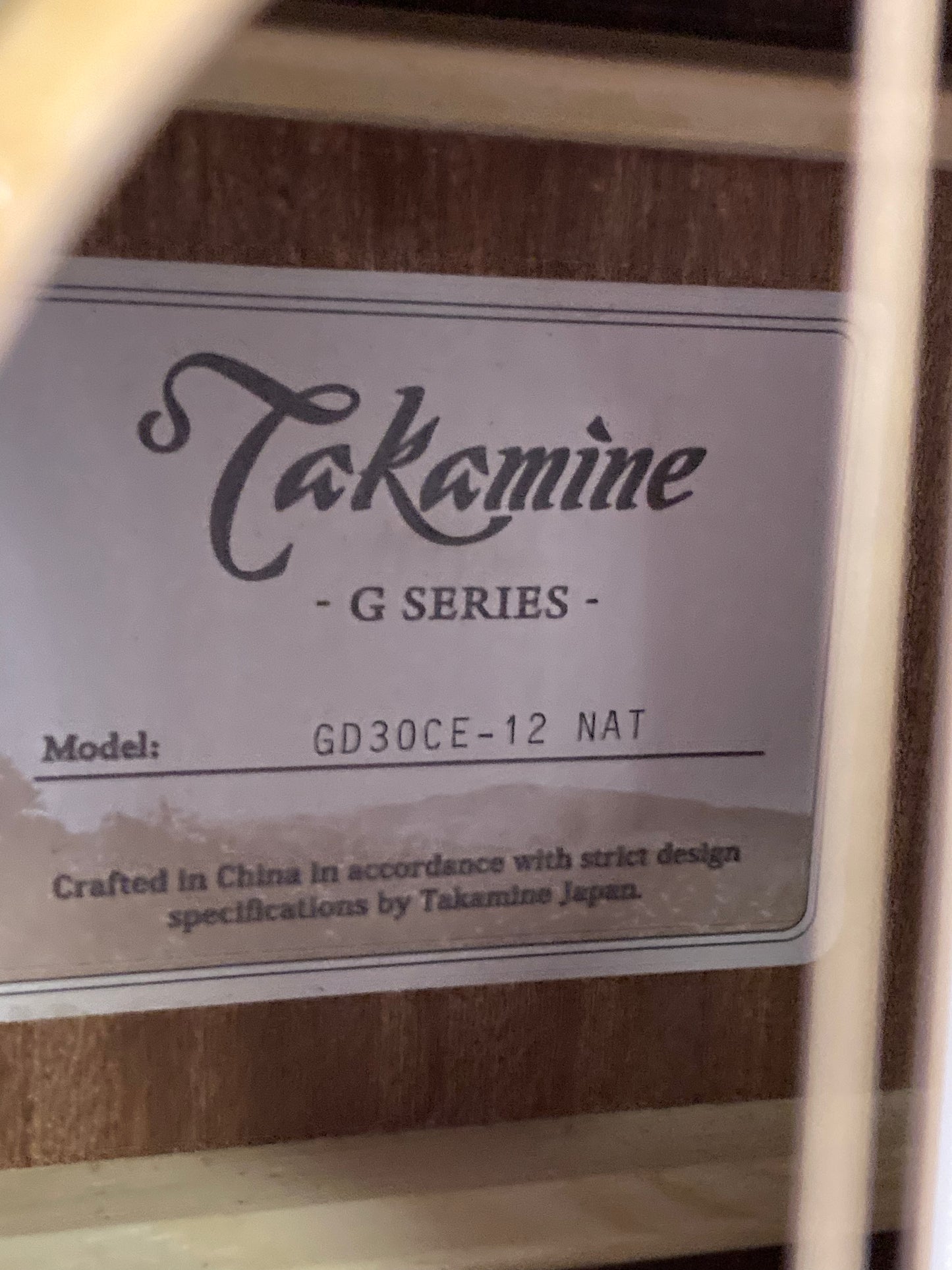 Takamine GD30CE-12 12 String Acoustic Guitar - Natural (Store Demo)