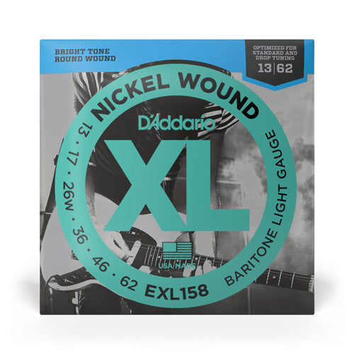 D'Addario EXL158 Light Baritone Electric Guitar Strings - 13-62