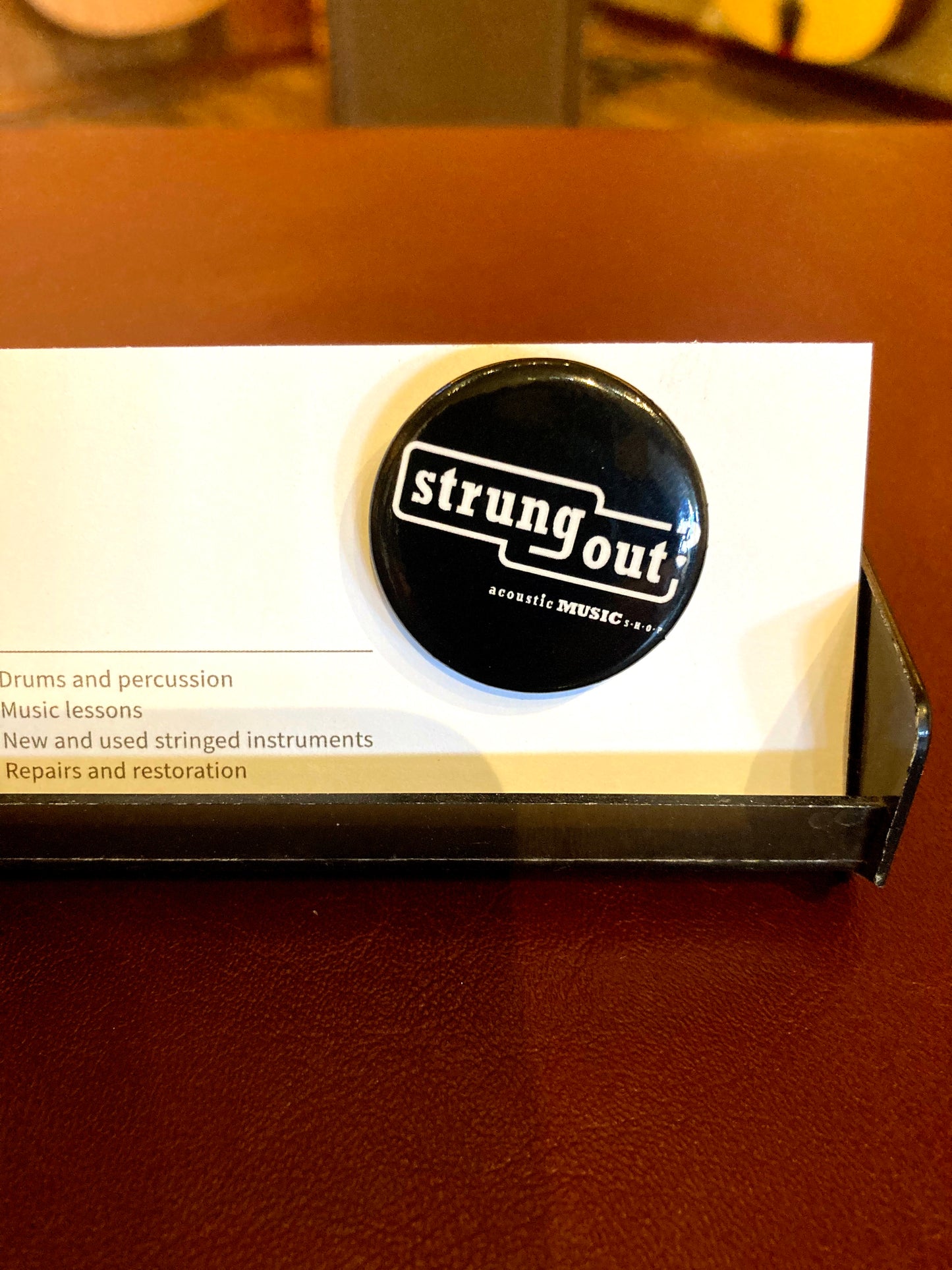 "Strung Out?" Button