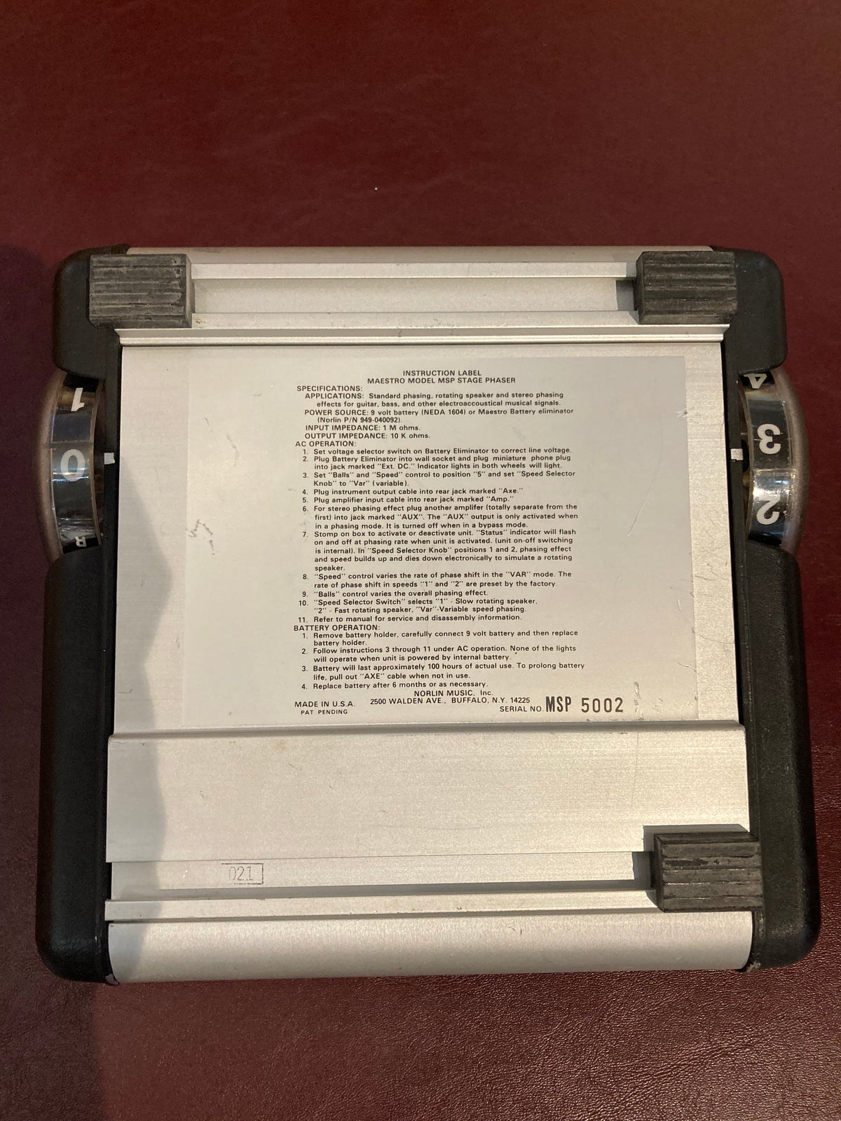 Maestro Stage Phaser MPP-1 (1976-88)