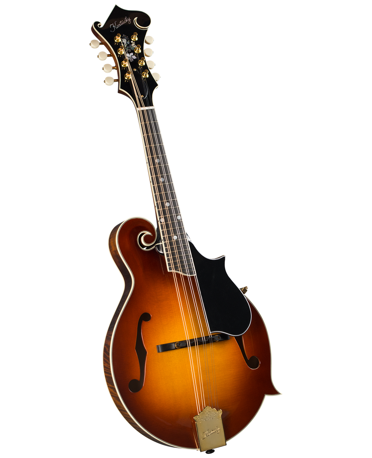 Kentucky KM-855 Artist F-Style Mandolin w/ Padded Gig Bag – Amberburst